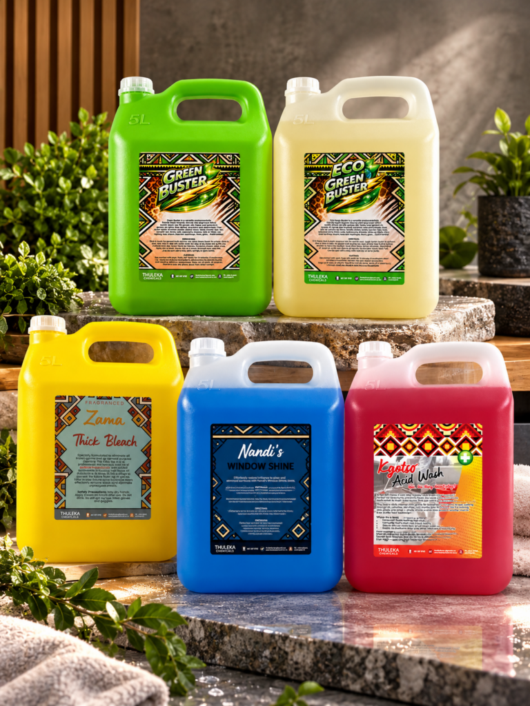 Colorful 5L Cleaning Product Display